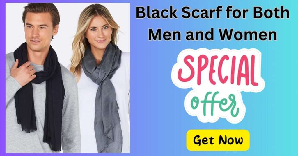 Black Scarf for Both Men and Women